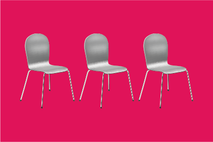 עיצוב מנצח בעזרת כיסא